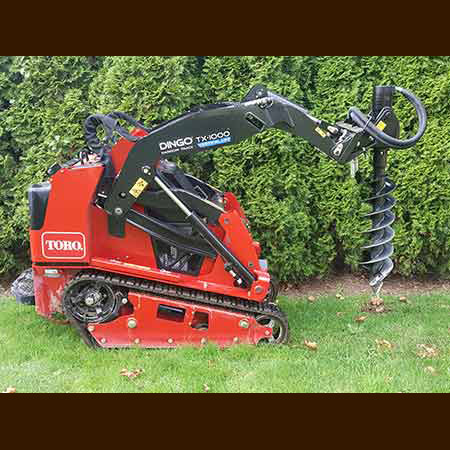 Auger compact loader